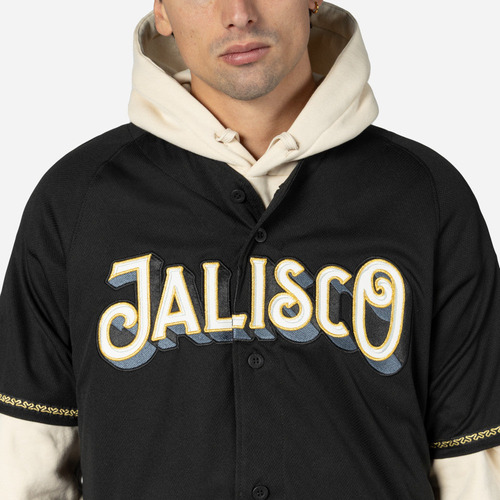 Jersey Newera Charros Jalisco Beisbol Lmb25 Negro Oro Hombre