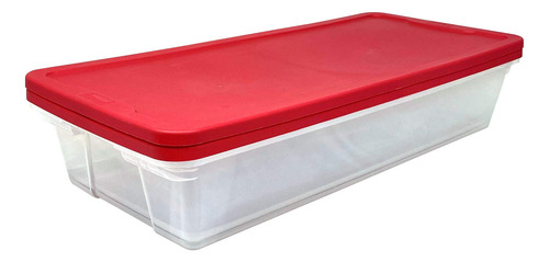 Caja De Almacenamiento Grande Transparente Con Tapa 2 Unidad