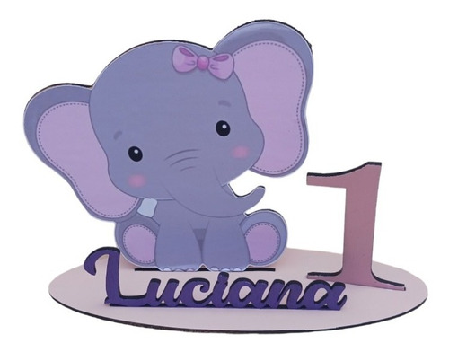 Centro De Mesa  Cumpleaños Infantil Elefante Bebe