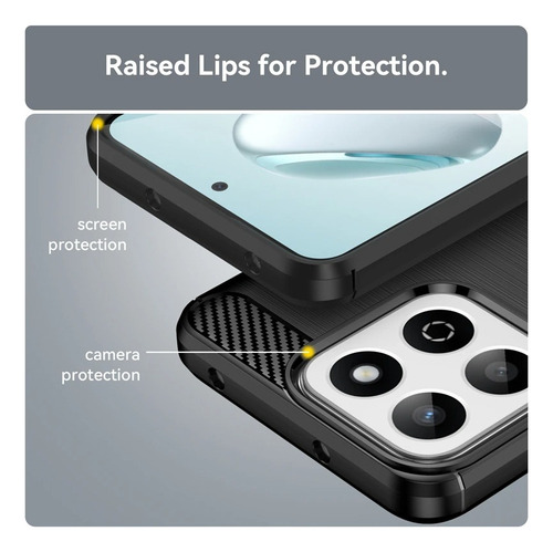 Case For Honor X7c Fibra De Carbono