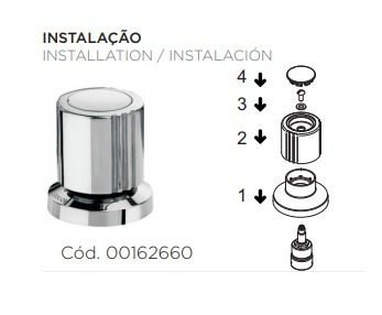 Imagem 4 de 6 de Acabamento De Registro Docol 1/2 - 3/4 - 1 Pol Itapema Bella