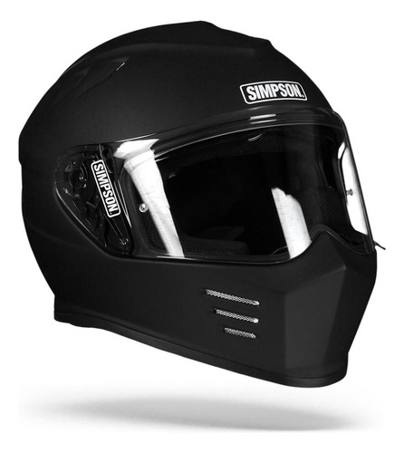 Casco De Moto Simpson Venom P2 Negro Mate