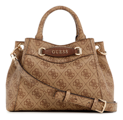 Guess Emera Mini Satchel, Logotipo De Café Con Leche