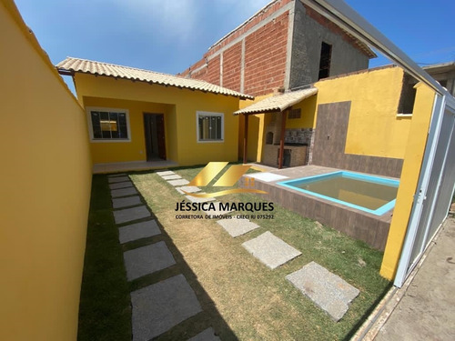 Imagem 1 de 12 de Casa 2 Quartos, Área Gourmet E Piscina Em Unamar - Jmc.107