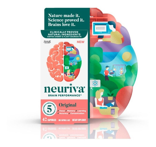 Neuriva, Original Brain Performance Supplement. 42 Cápsulas.