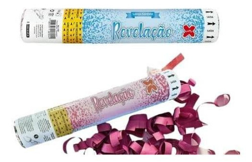Lança Confete Chá De Revelação Bebê Estouro Festa Make+ Azul