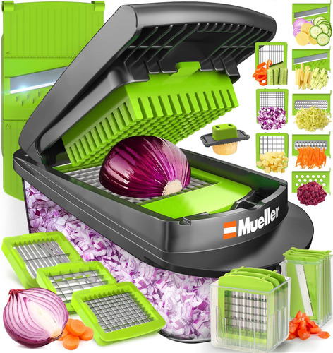 Mueller Pro-series 10 En 1, Rebanador De Verduras De 8 Cuchi