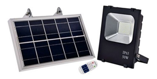  Foco Solar Proyector De Área Led 50w  Iluminación / Hb Led 