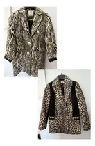 Comprar 2 Hermosos Tapados Blazers! Animal Print Tallas 40 Hermosos