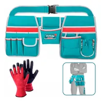 Comprar Porta Herramientas 12 Bolsillo Cinturón 10kg Total + Guantes