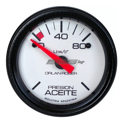 Presion De Aceite Orlan Rober 52mm 80lbs Electrico Egs 416