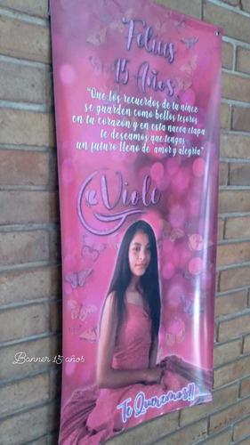 Imagen 7 de 10 de Gigantografia Banner 1,50 X 2 Mts Lona Cumple Personalizado
