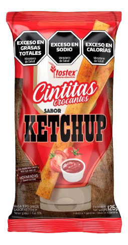 Tostex cintitas talitas crocantes sabor ketchup 125g