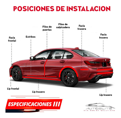 Imagen 3 de 10 de Cinta Protector Autos Facias Puertas Espejos 5m*2.4cm