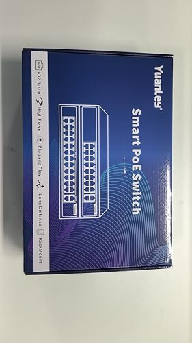 Switch Poe De 16 Puertos Yuanley Con 2 Uplinks Gigabit, 16