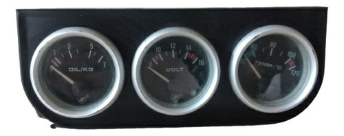 Reloj Trio Aceite Temperatura Velocimetro Universal 