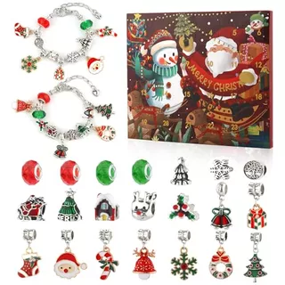 24pcs Christmas Advent Calendar Bracelet Set For Christ...