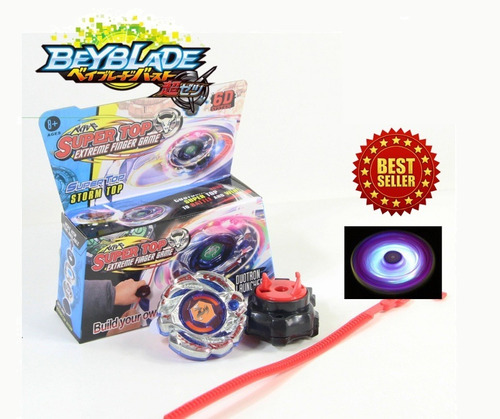 Imagen 1 de 4 de Bleyblei Beyblade Con Lanzador Y Luz Juguete Trompos Niño