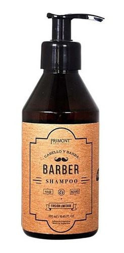 Shampoo Para Barba Barbería Barber X 250ml Primont