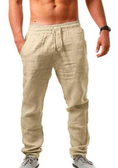 Pantalon De Lino Hombre