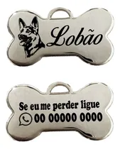 Comprar Plaquinha Identificação Osso Nome Telefone Labrador Raças 