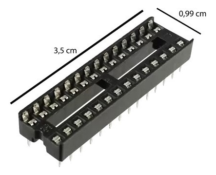 Soquete Para Ci 28 Pinos Atmega328 Arduino Pci - 05 Peças