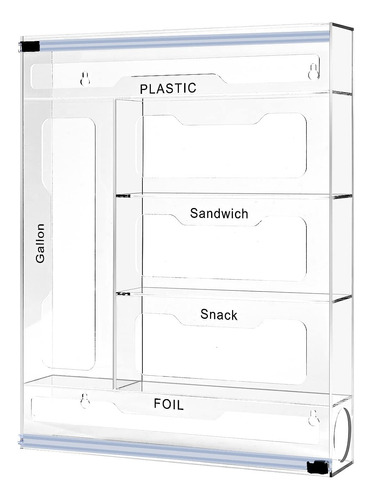 Dispensador Plastico Acrilico 6 1 Cortador Organizador Bolsa