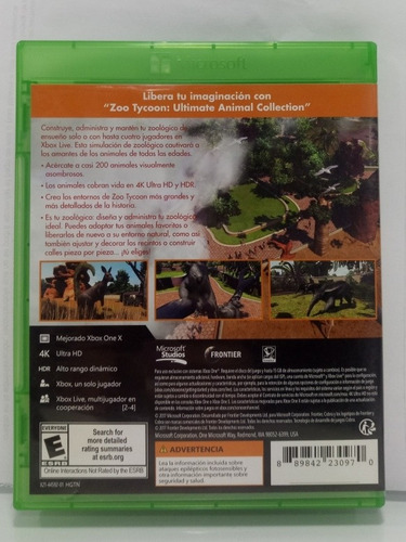 Zoo Tycoon Ultimate Animal Collection Xbox One Envio Rápido (Usado)