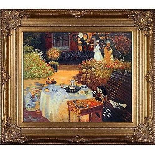 La Pastiche Luncheon De Claude Monet Pintado A Mano Leo Sobr