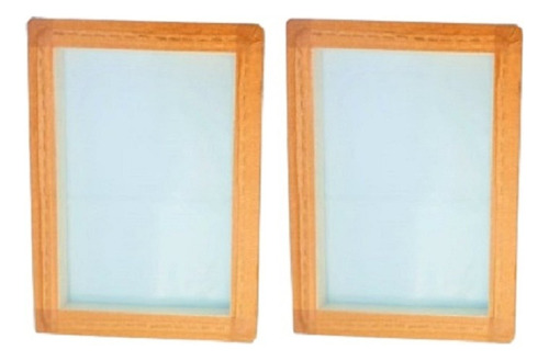 2 Telas Madeira 21x30cm C/ Tecido 44 Fios Papel Reciclado