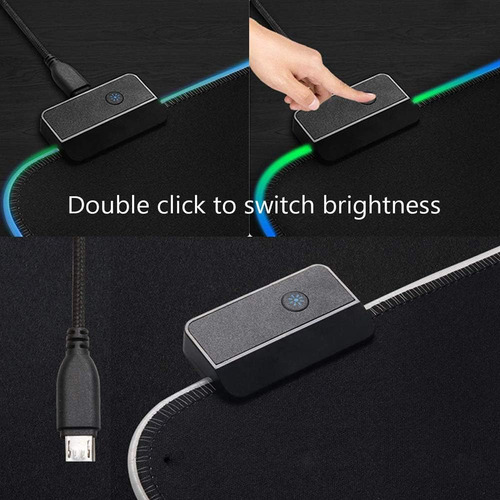 Axgear Gaming Mouse Pad Rgb Led Light Color Switching Para C