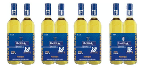 Pack De 4 Tequila Hacienda De Tepa Repos. 100% 2 Botellas 1l