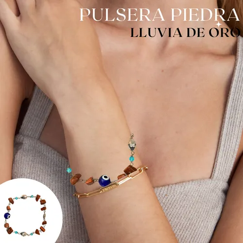 Pulsera De Lluvia Oro
