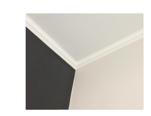 Moldura Rodateto Isopor C/ Acabamento Massa Mod 15 - 7 Mts