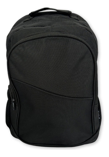 Mochila Notebook Resistente Faculdade Desenho Liso Preto Bag