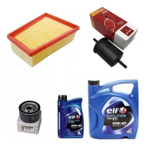 Kit Filtros Y 5l Aceite 10w40 Renault Megane 2 F4r 2.0 16v