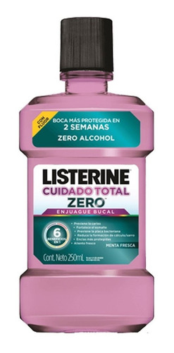 Enjuague Bucal Listerine Cuidado Total Zero 250 Ml