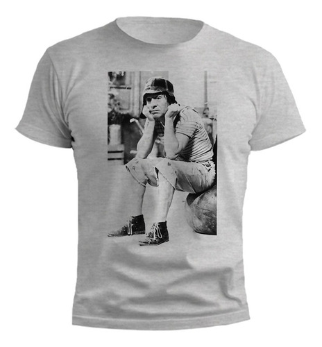 Remera Chavo Del 8 Vecindad Gris Melange