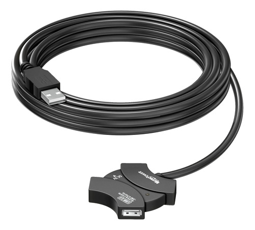 Mutecpower - Cable Usb 2.0 De Extensin (16.4ft, 4 Puertos Us