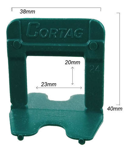 Imagem 2 de 4 de Kit 500 Espaçador Nivelador Eco + 100 Cunha + Alicate Cortag