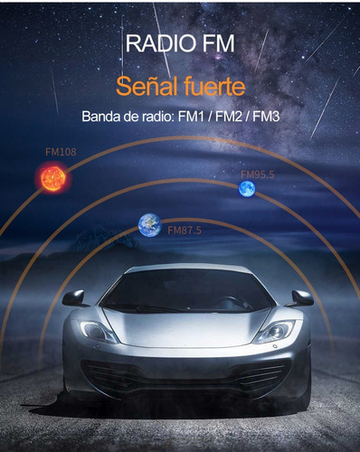 Imagen 6 de 6 de Autoestéreos Reproductor Estéreo Para Auto Mp3+controlremoto