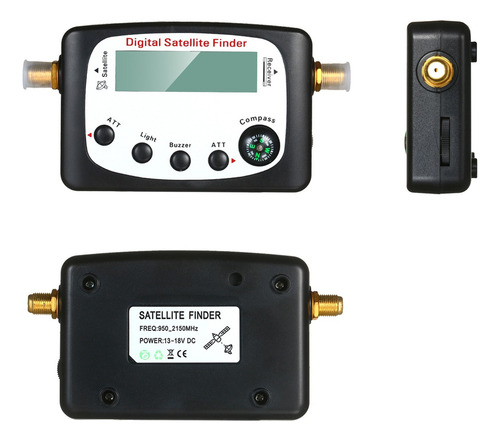 Buscador De Señales De Satélite Negro Buscador Digital De Sa