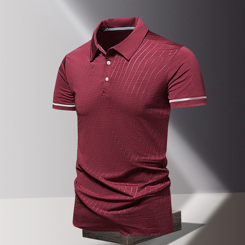 Camisas Polo Deportivo Transpirable Con Solapa Para Hombre