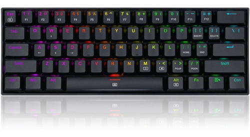 Teclado Redragon Gamer Mecanico Dragonborn K630rgb-sp Brown Swich Español Iluminación Rgb Negro Usb