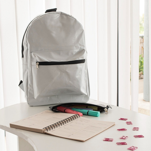 Combo Mochila Escolar Impermeable + Cartuchera + Cuaderno