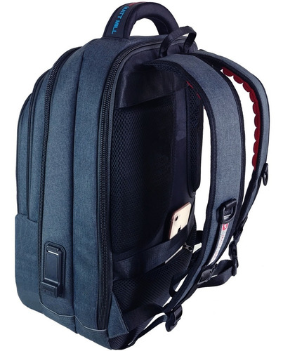 Imagen 5 de 8 de Mochila Laptop Viaje Cabineras Aeropuerto Antirrobo Maleta