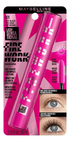 Maybelline Mascara De Pestañas Lash Sensational Firework 801 Muy Negro
