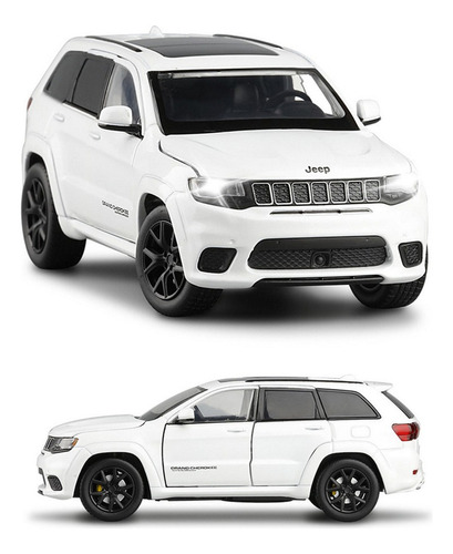 Jeep Grand Cherokee Miniatura Metal Coche Con Luces Y Sonido