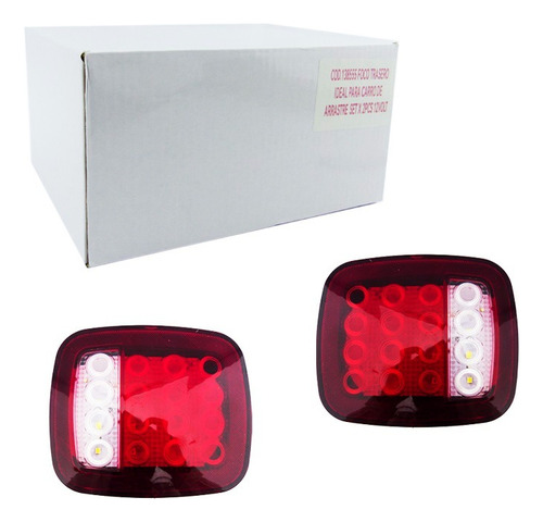 Foco Farol Led Para Camión / Carro De Arrastre 12v Set X2