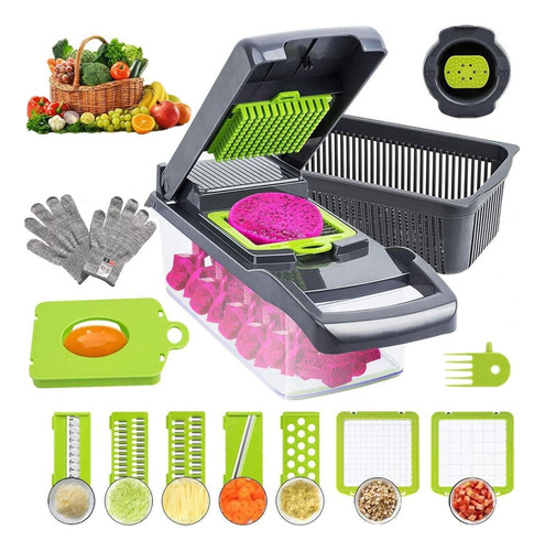 Houpda Cortador De Verduras, Cortador De Verduras 12 En 1, C